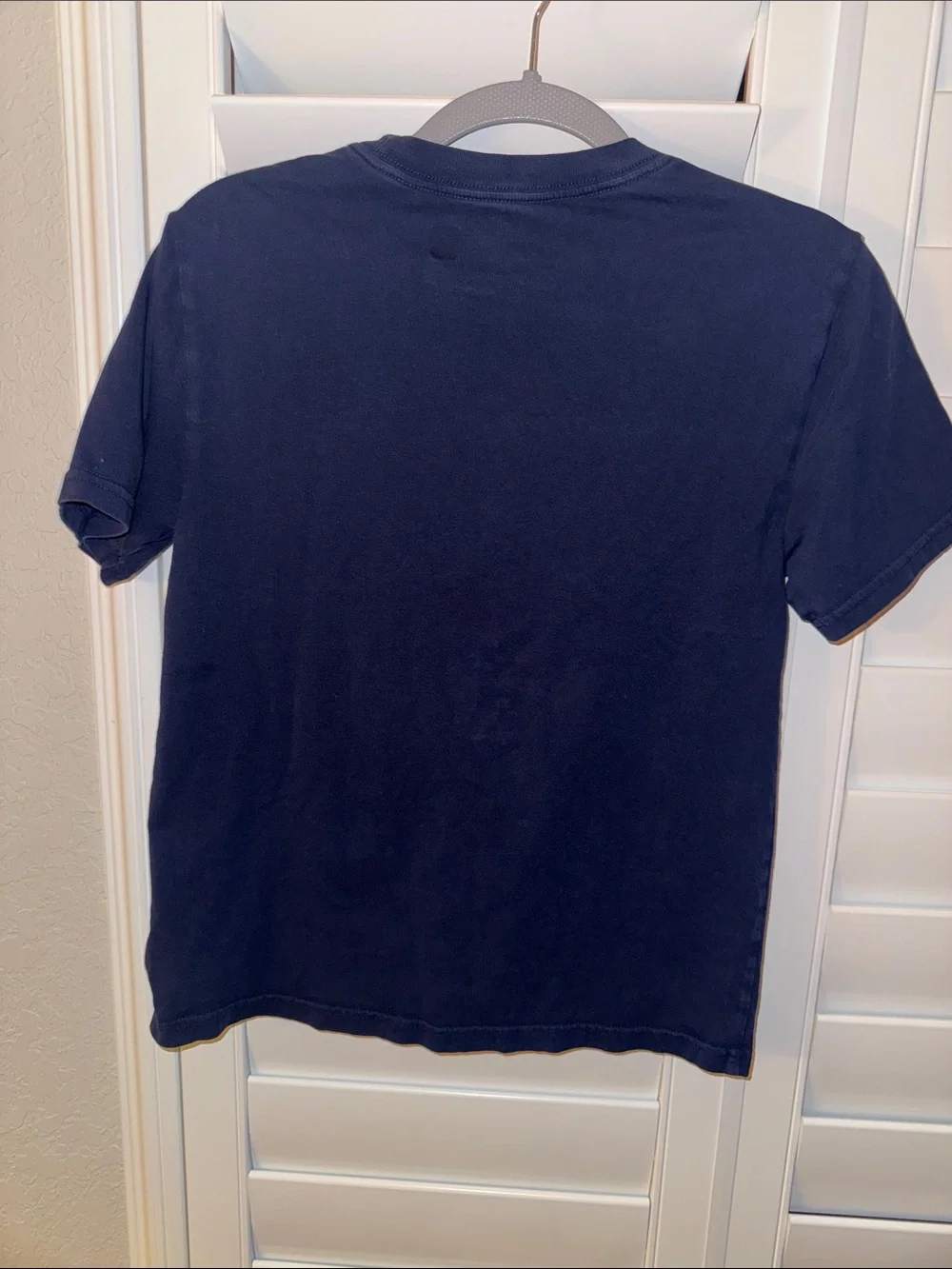 Ralph Lauren Navy Short-Sleeve Crew Tee with Red Polo Embroidery